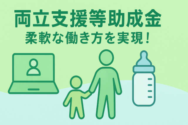 優秀な人材の定着を支援！【両立支援等助成金】柔軟な働き方選択制度コースの活用ポイント（中小企業向け）